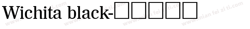 Wichita black字体转换